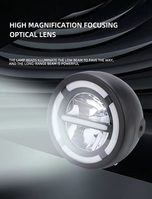 Ruko Auto 7 Inch LED Motorcycle Headlight Assembly